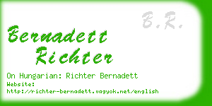 bernadett richter business card